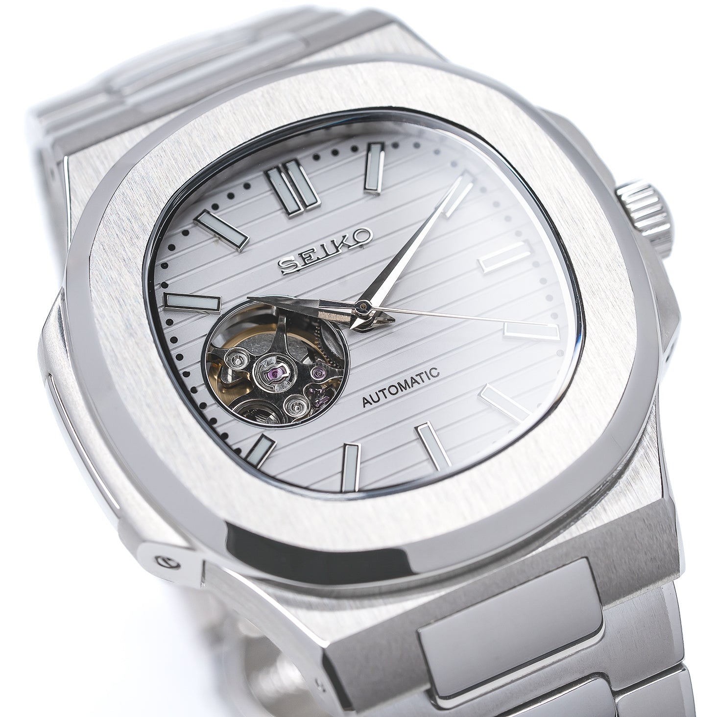 TGM Square Striped White