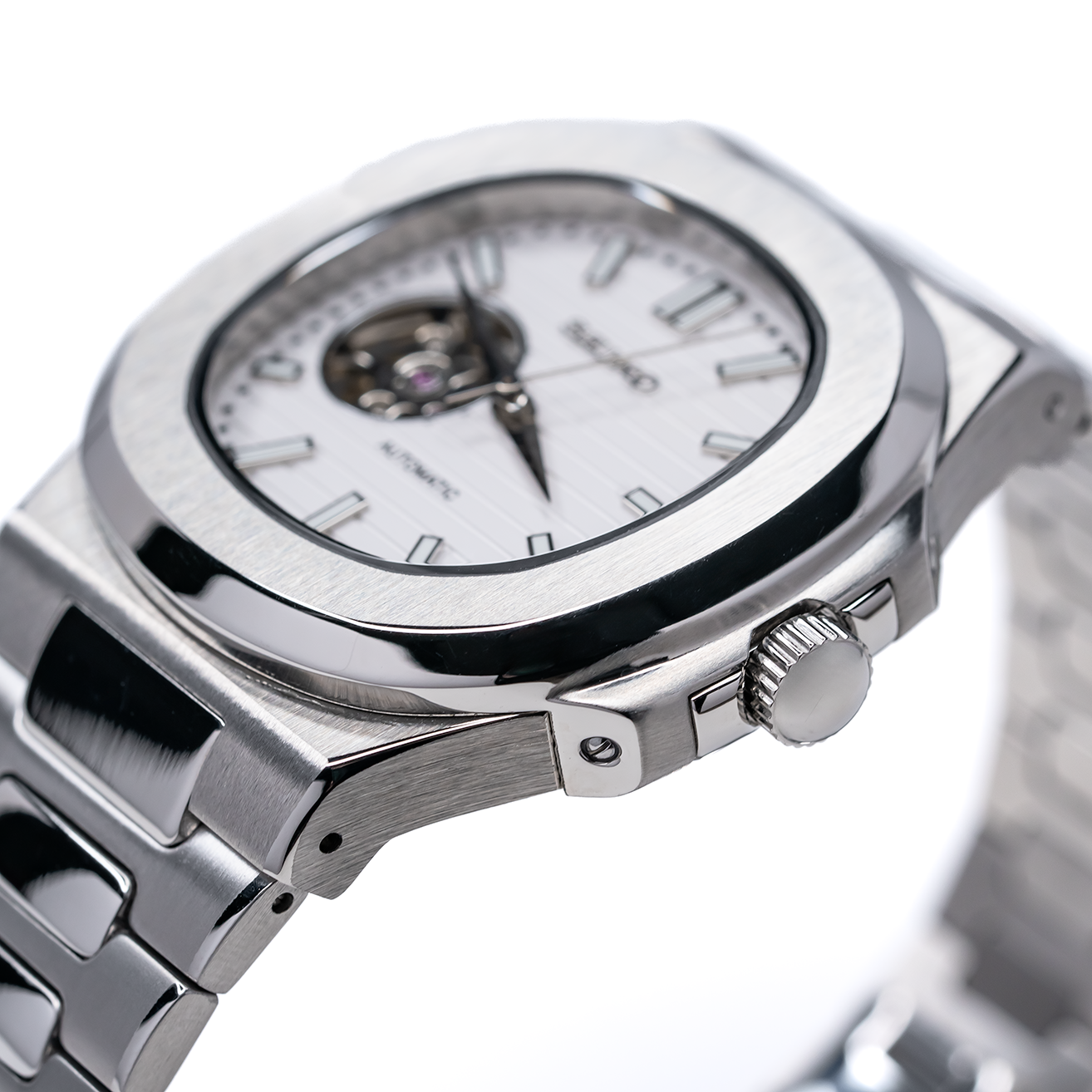 TGM Square Striped White