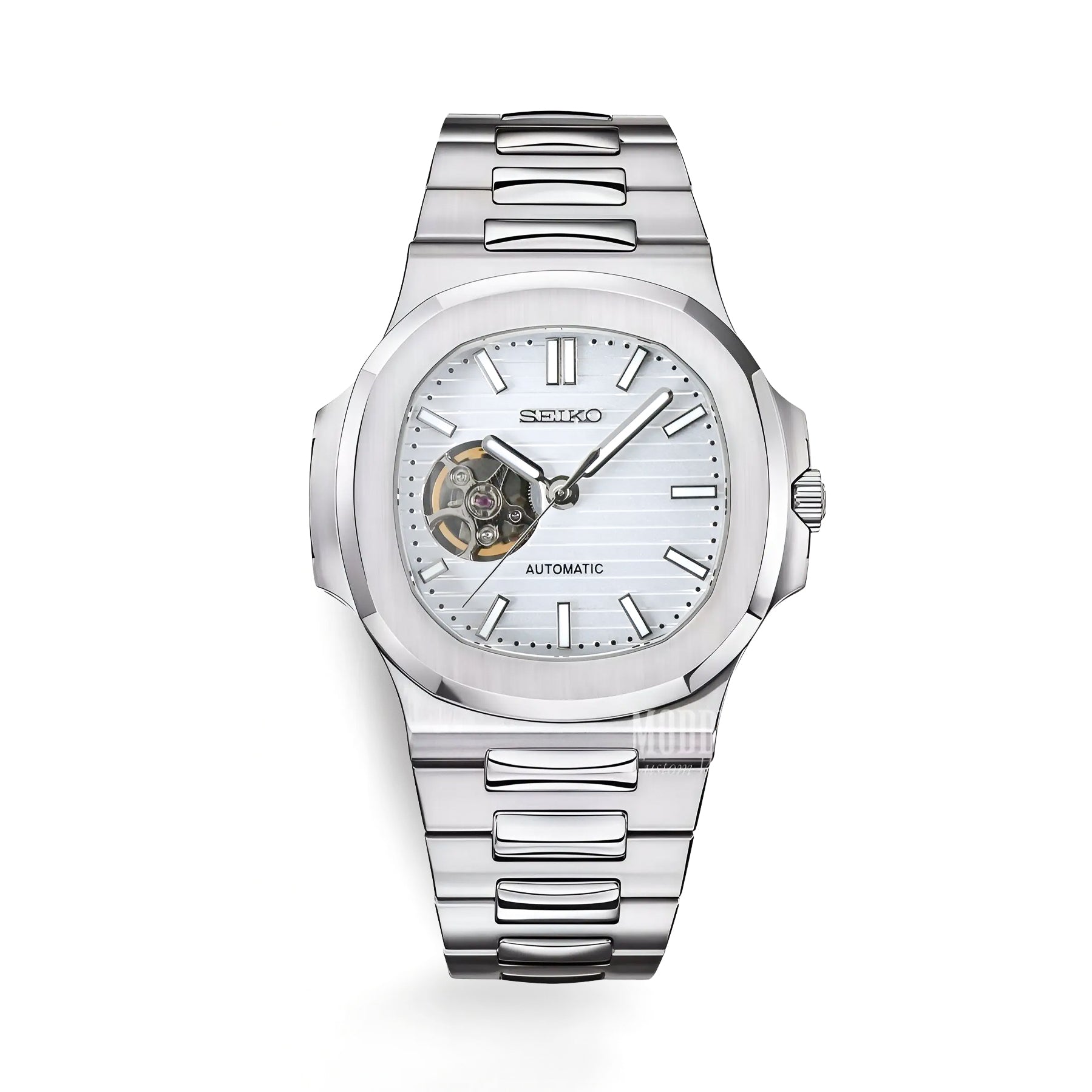 TGM Square Striped White