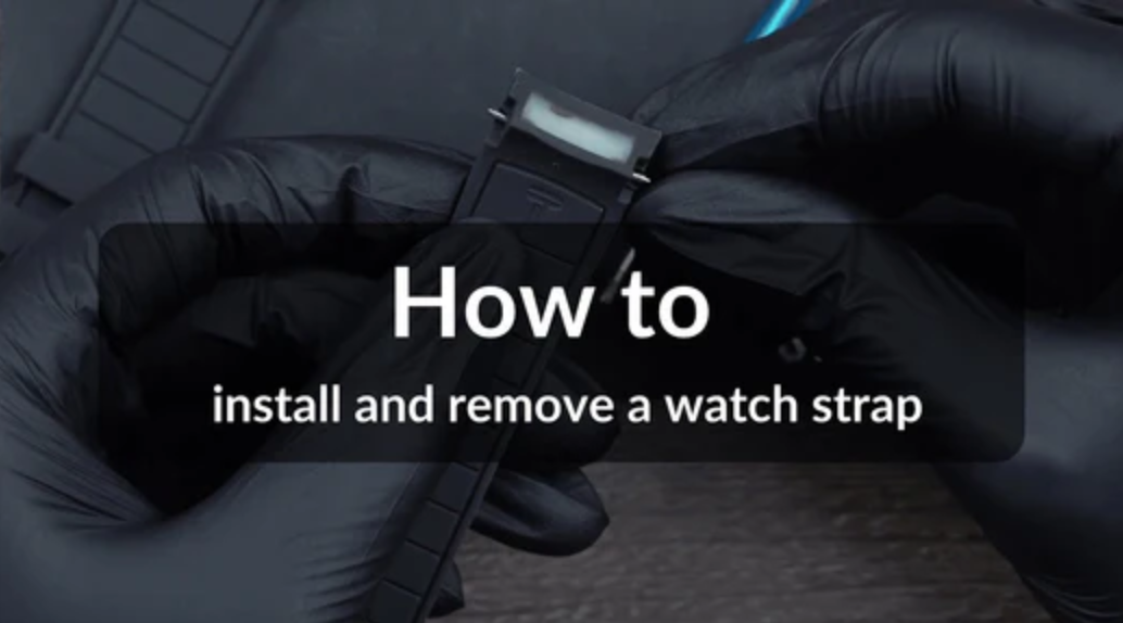 No. 9 - 30 seconds to install and remove a watch strap - Rubber Strap Tutorial from SM Timepiece DIY